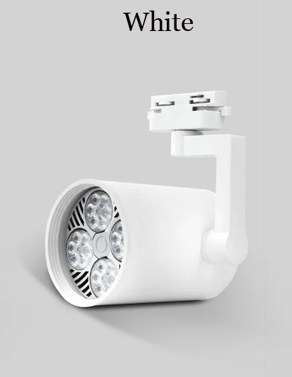 White no bulb 220V Магазин одежды, магазин, Точечный светильник, скользящий светильник для гостиной, офисный светильник, направляющий светильник, коммерческий выставочный зал, рельсовый светильник - Испускаемый цвет: White no bulb 220V