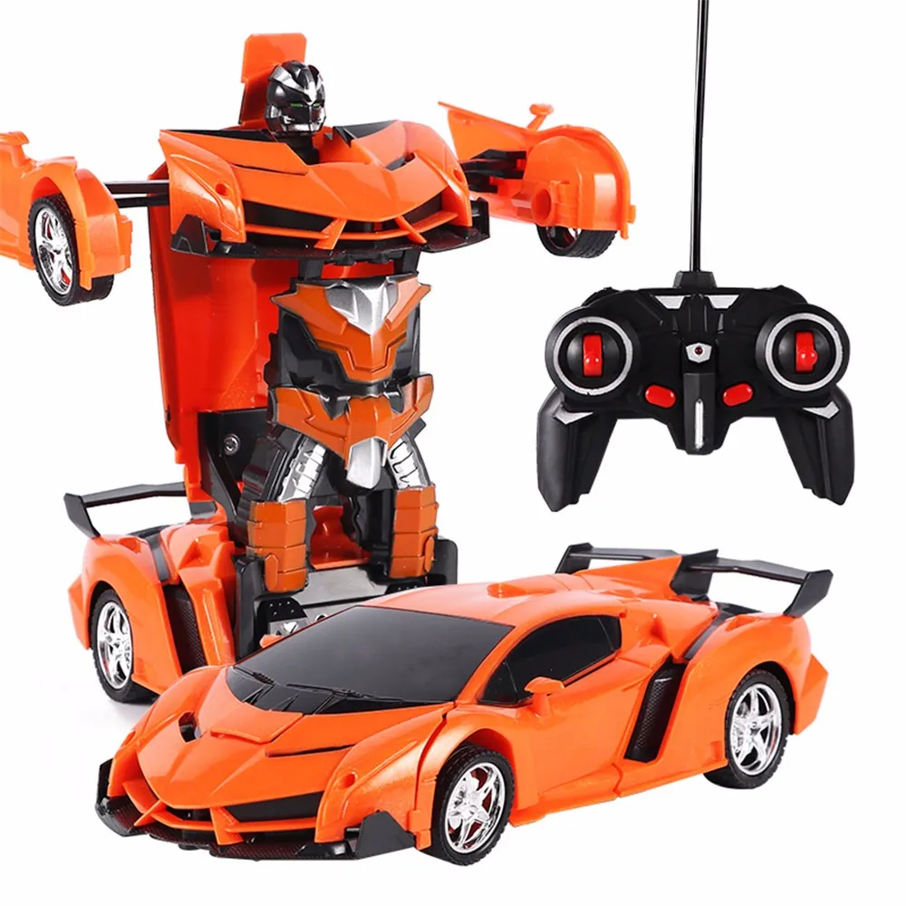 RC полицейский игрушечный автомобиль Трансформация Роботы спортивный автомобиль модель роботы игрушки крутая деформационная машина детские игрушки подарки для мальчиков