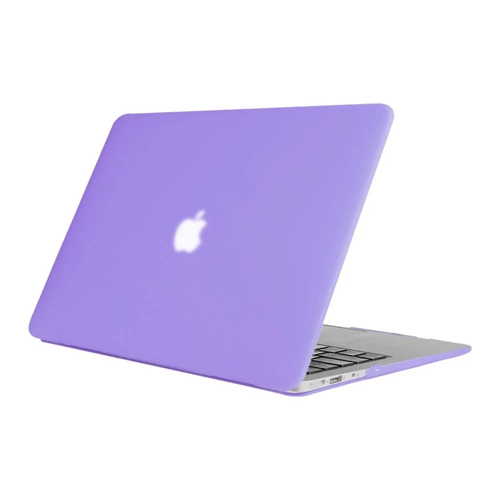Purple Прорезиненный жесткий футляр+ покрытие для клавиатуры для выпуска Apple MacBook Pro 13 15 Touch Bar A2159 1990 Air 13 Touch ID A1932 - Цвет: Purple