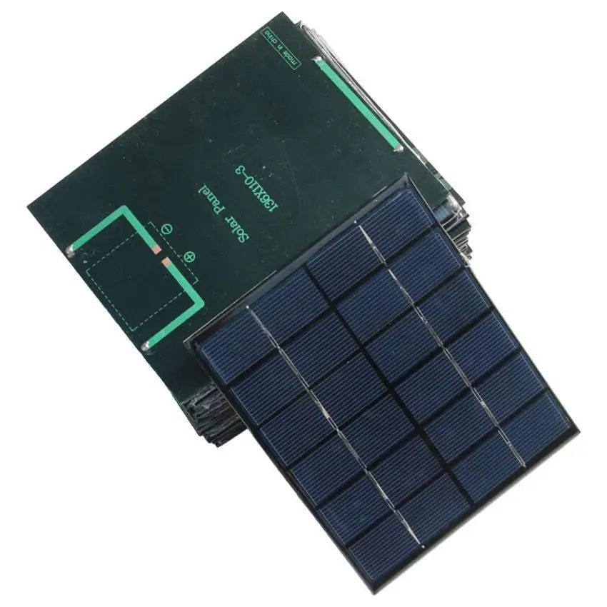 10 шт./лот 2 Вт 6 в эпоксидная пластина солнечная батарея поликристаллическая