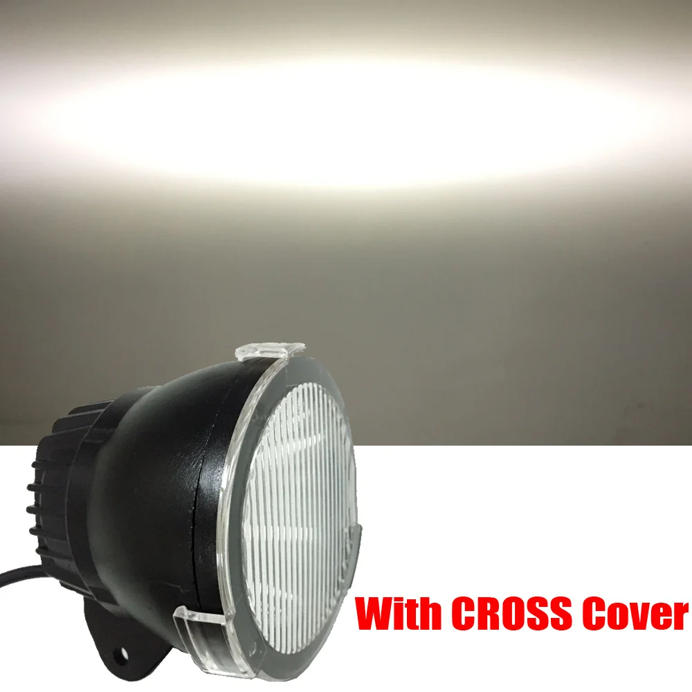 Cross cover Круглый точечный луч ночные светильники 12 В 24 В Cannon 25 Вт светодиодные рабочие огни 4," дюймов новое видение вождения внедорожные огни X2pcs - Цвет: Cross cover
