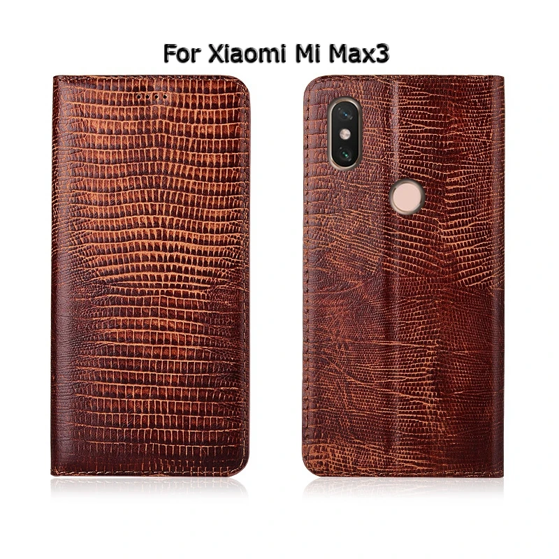 Чехол для телефона Xiaomi Mi Max 2 3 Max2 Max3 чехол книжка с текстурой ящерицы Магнитная