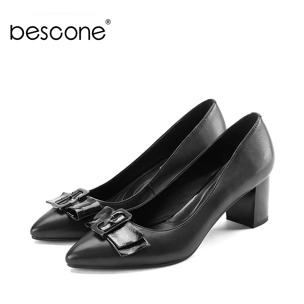 Женские туфли лодочки на квадратном каблуке из натуральной кожи|Женские туфли| |