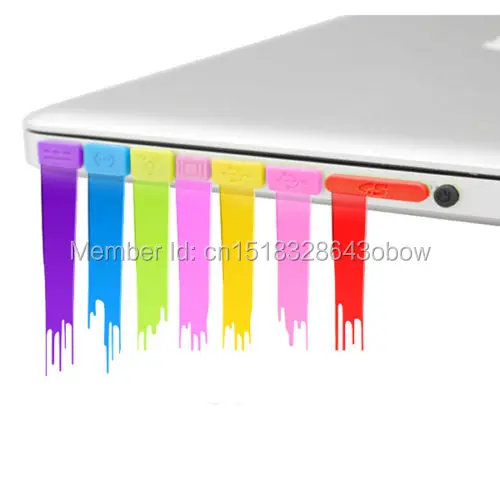 Силиконовая Пылезащитная пробка цветная резиновая заглушка для Macbook Pro 13 15 дюймов