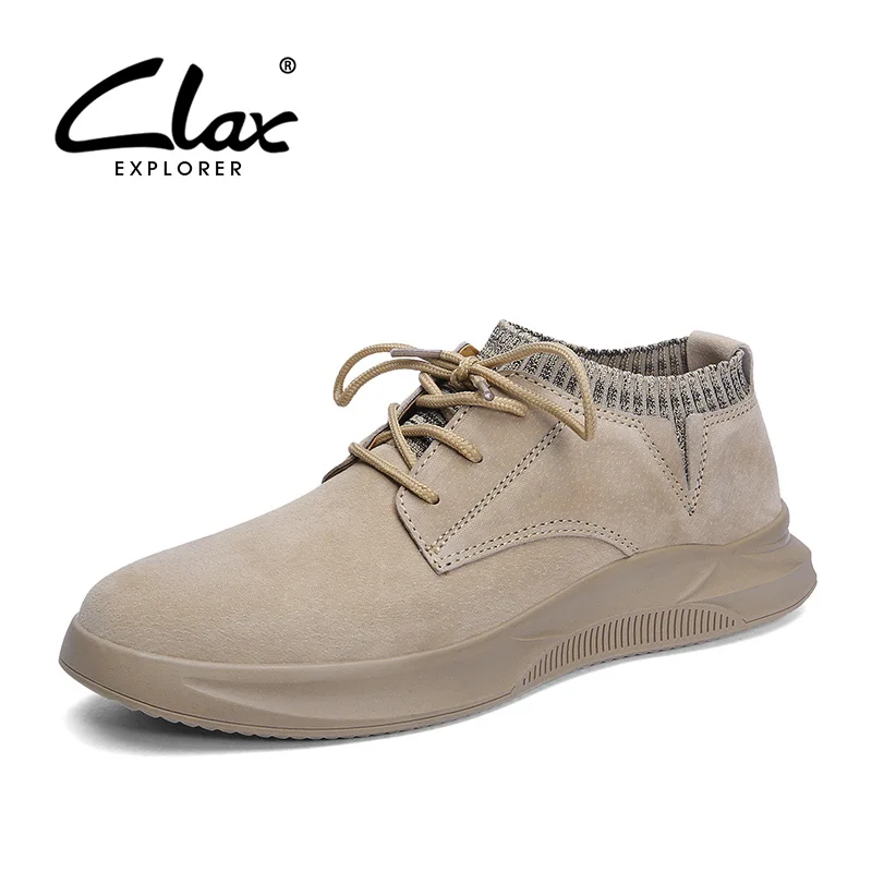 CLAX Mens Shoes Leather 2019 Spring Summer Male Casual Shoe Fashion Man's Sneakers Leisure Walking Footwear | Обувь