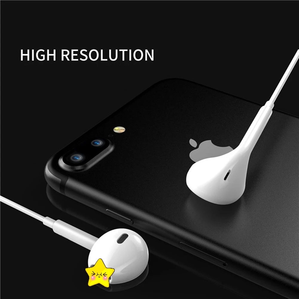 Для Lightning Plug Apple Earpods оригинальные наушники вкладыши для iPhone с микрофоном провод