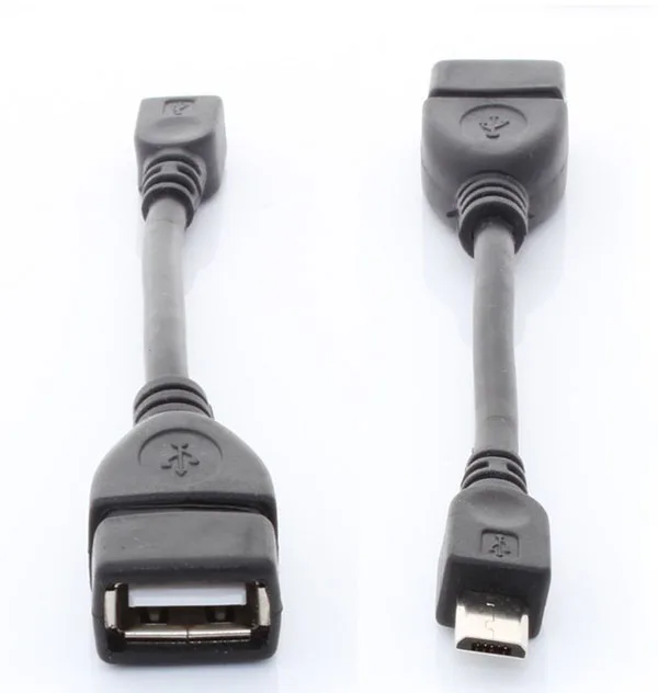 

V8 otg Micro USB Host Cable OTG 10cm 20cm short long 5pin mini usb for tablet pc samsung mobile phone mp4 mp5 Smart Phone 300pcs