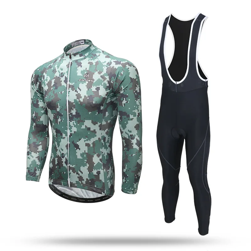 Камуфляжная велосипедная куртка брюки Джерси набор для мужчин и женщин