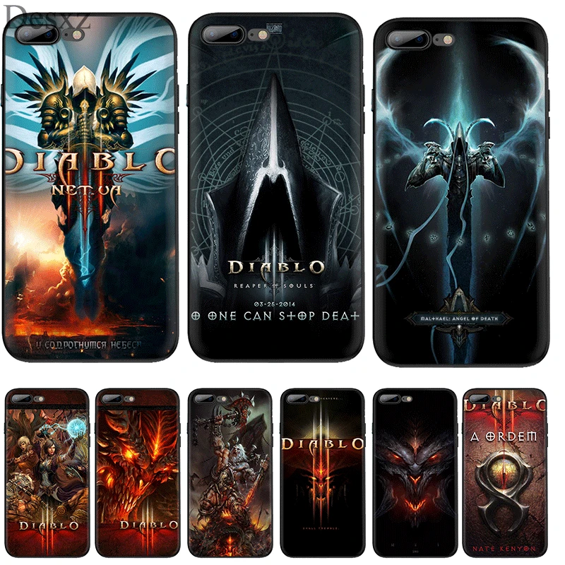 Чехол на мобильный телефон для iPhone 11 Pro XR X XS Max 6 6S 7 8 Plus 5 SE Cool Game Diablo 3 сумки|Бамперы| |