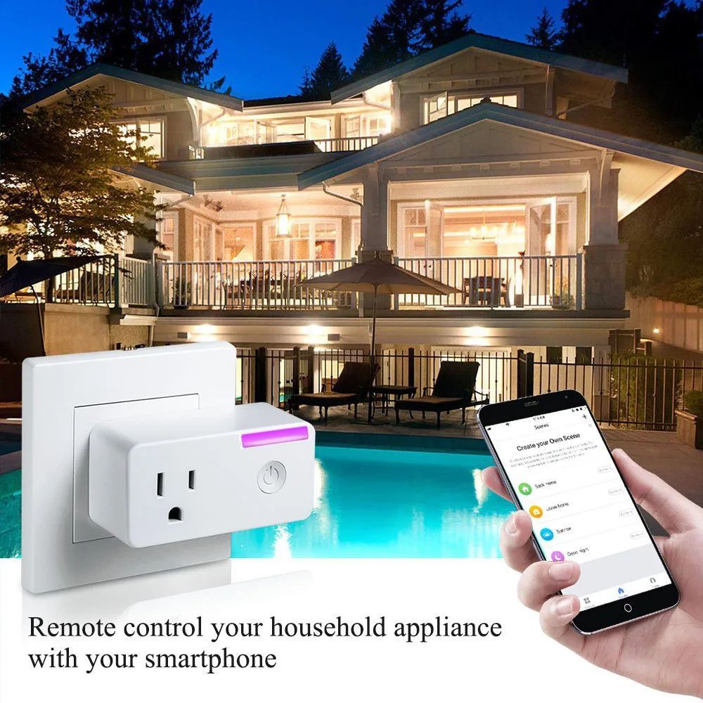 Smart Мощность гнездо Wi Fi Беспроводной мини переключатель Дистанционное