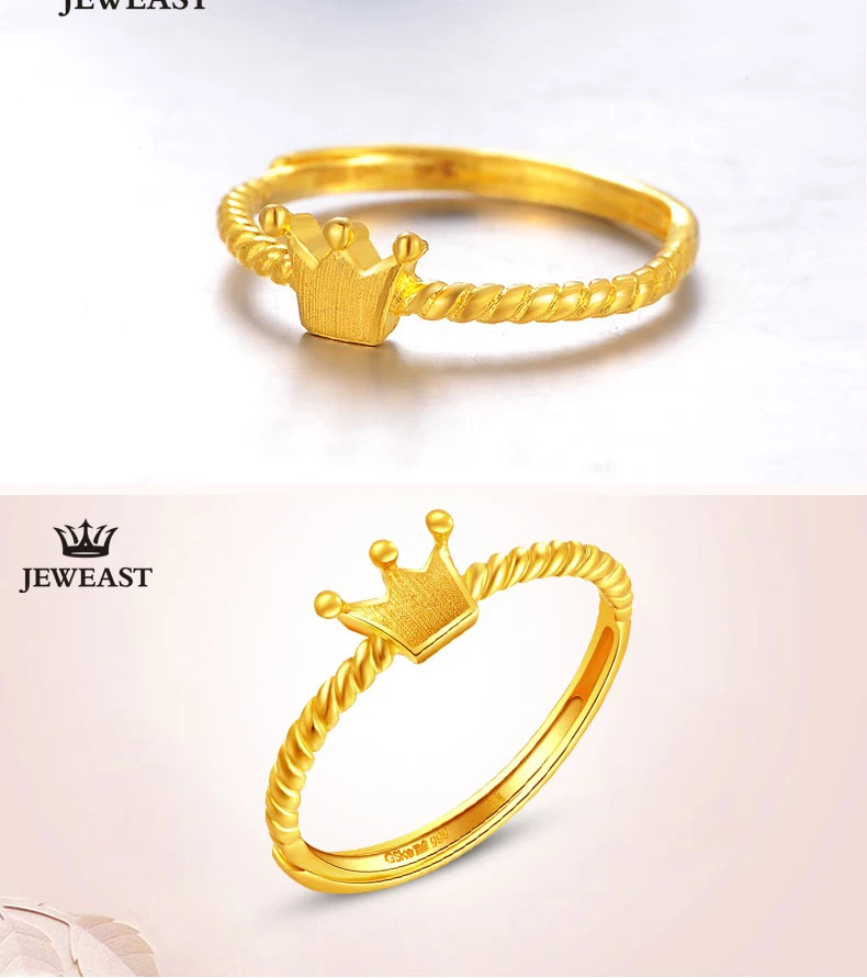 JLZB, 24 k, кольцо из чистого золота, 999, цельное, желтое, для свадьбы, помолвки,, хорошее ювелирное изделие, женское, уникальное, высококлассное, новинка, кольцо