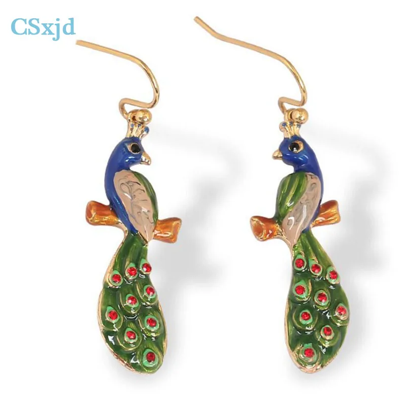 CSxjd новый дизайн серьги золотого цвета эмалированная глазурь милые в виде