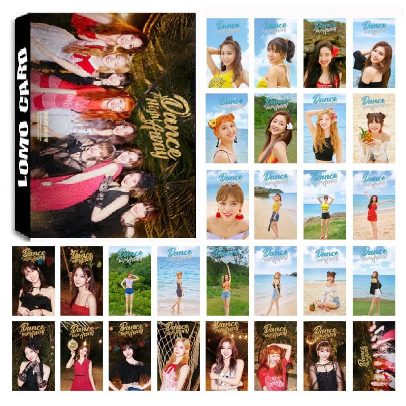 Фотоальбом KPOP TWICE Girls Team 7 30 шт./компл. летняя коллекция HD фотооткрытка с ночным
