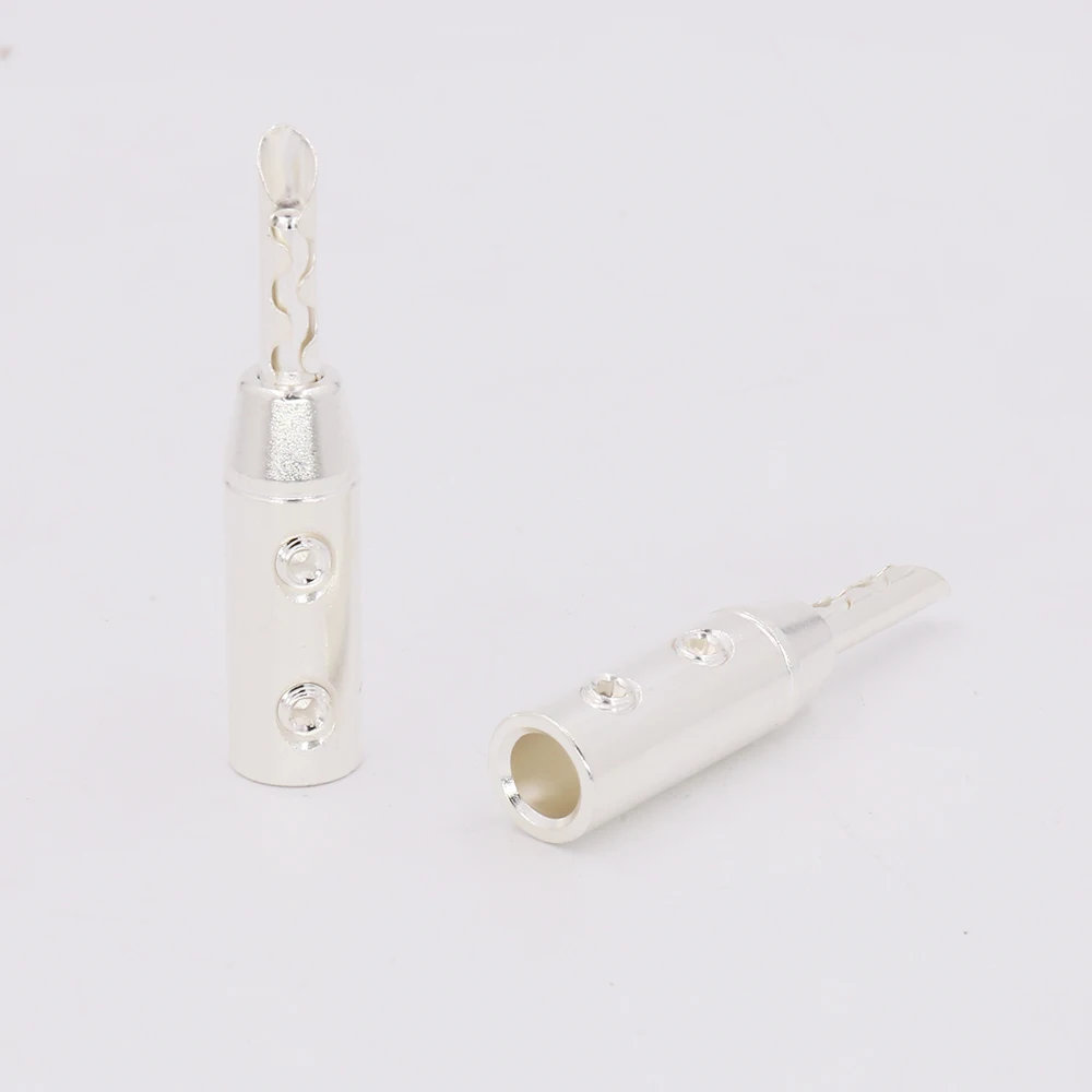 12 шт./комплект посеребренные вилки адаптеры|plug adapter|adapter plugsilver banana plugs |