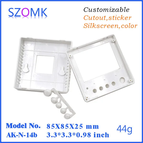 Szomk plc пластиковый корпус электроники для lcd(1 шт) 85*85*25 мм Пластиковая распределительная коробка, szomk Горячая Распродажа, маленькая коробка устройства