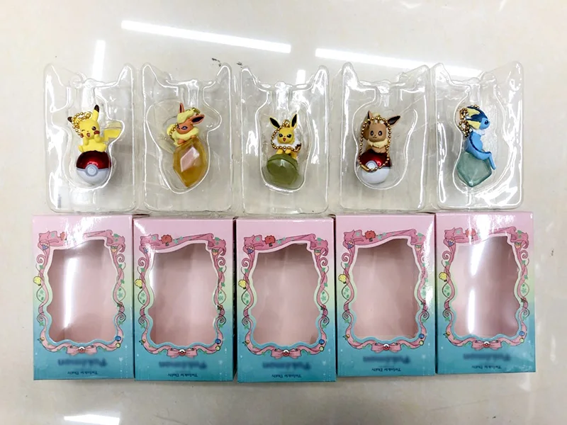 5 шт./компл. брелок Evee Vaporeon Jolteon Flareon pkchu экшн фигурки коллекционные игрушки