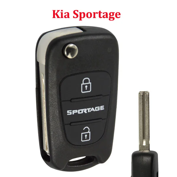 Sportage OkeyTech пустой ключ оболочки силиконовый Флип складной для hyundai Tucson ix25 ix35 Kia Ceed Rio 3 Sportage пульт дистанционного управления Замена чехол - Цвет: Sportage
