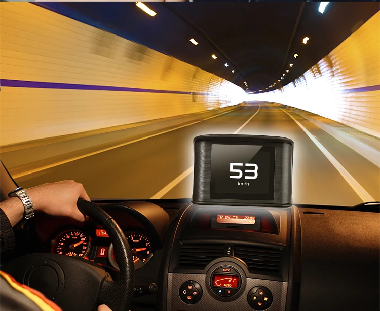 P10 автомобильный HUD Дисплей OBD2 цифровой автомобильный измеритель скорости проектор Авто OBD 2 Дисплей Сигнализация