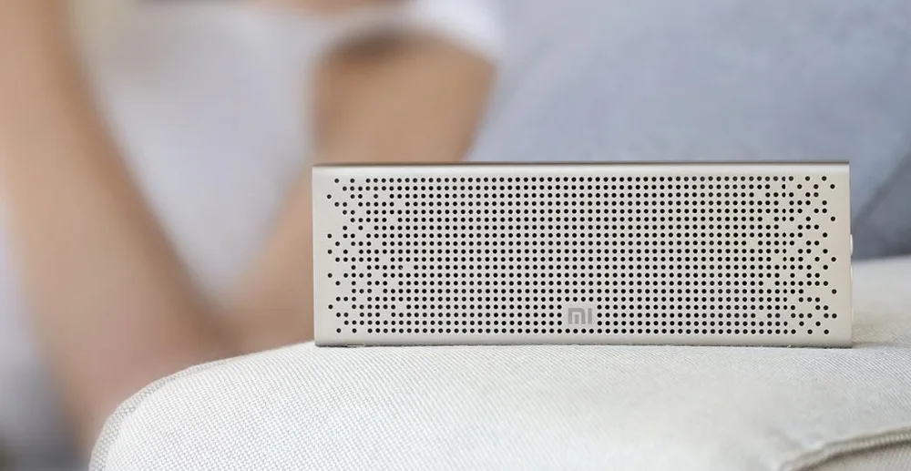 Xiaomi динамик с функцией Bluetooth квадратный Беспроводной Портативный металла AUX Вход