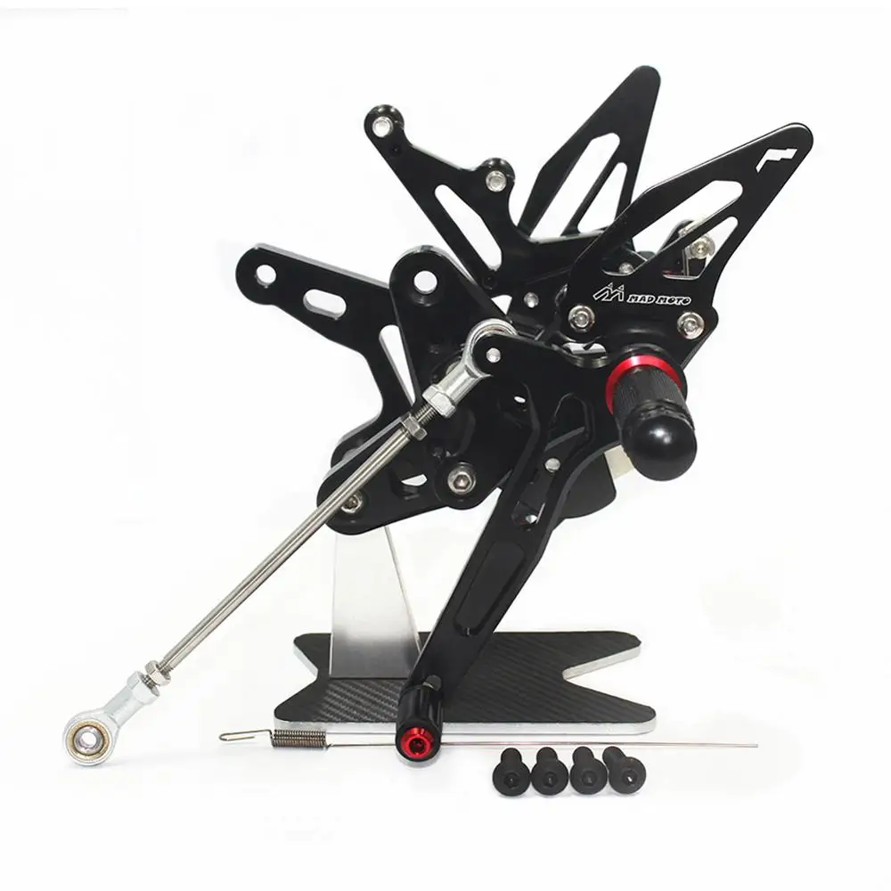 

For KAWASAKI ZX-R400 NINJA400 2018 CNC Adjustable Footrests Foot Pegs Rider Rearsets Foot Rest Pedal For Ninja 400 ZX R400