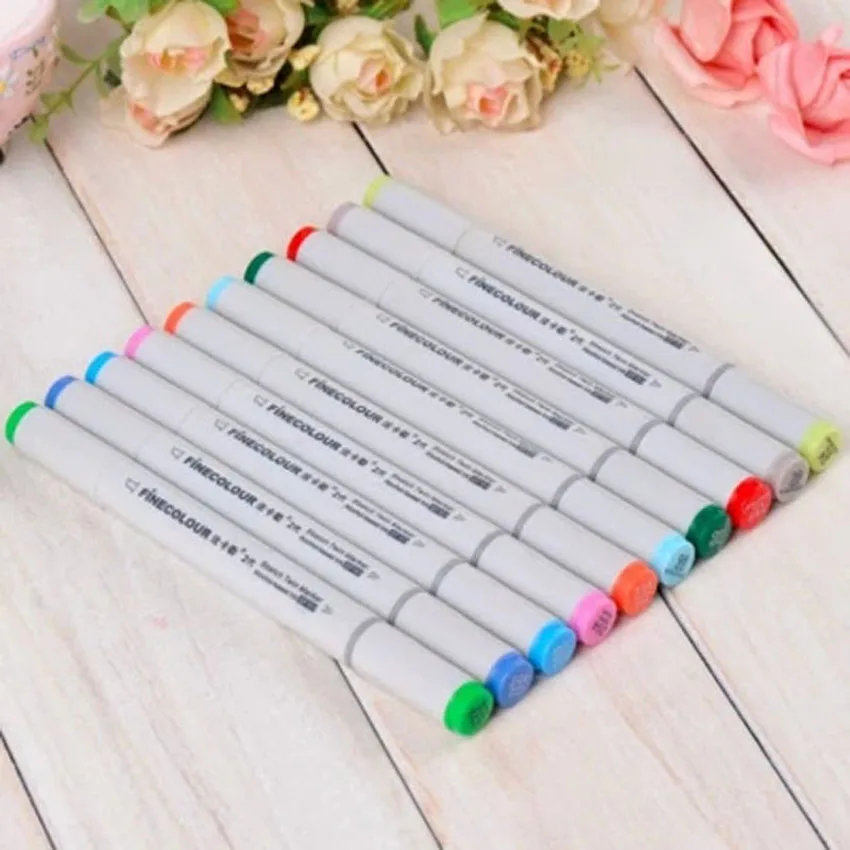 Алкоголь 24 Цвет стандарт ручка Краски рисунок Finecolour Copic маркеры манга Дизайн