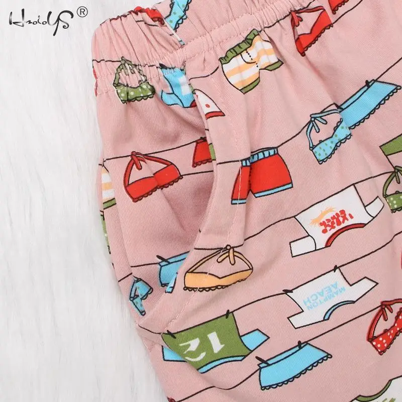 Розовый с буквенным принтом женский короткий пижамный комплект сексуальный Cami+ шорты с рюшами, костюм для сна, милый летний женский Пижамный костюм, домашняя одежда