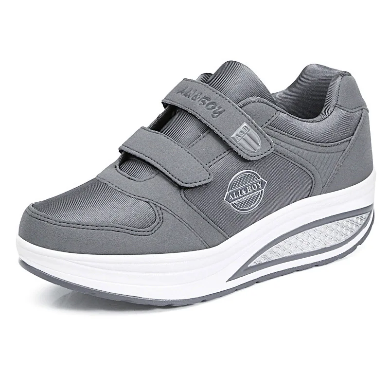 2019 Женская Весенняя обувь с эффектом вибрации женская на платформе для фитнеса