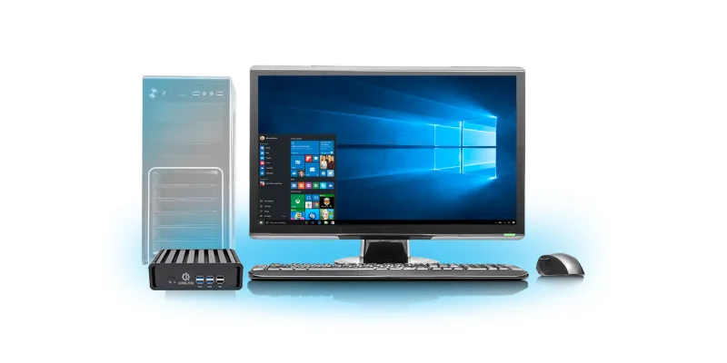 QINLAN Intel Dual Core 4 нитки i7 4500U безвентиляторный мини ПК Windows 7/8. 1/10 Linux OS HDMI VGA LAN тонкий