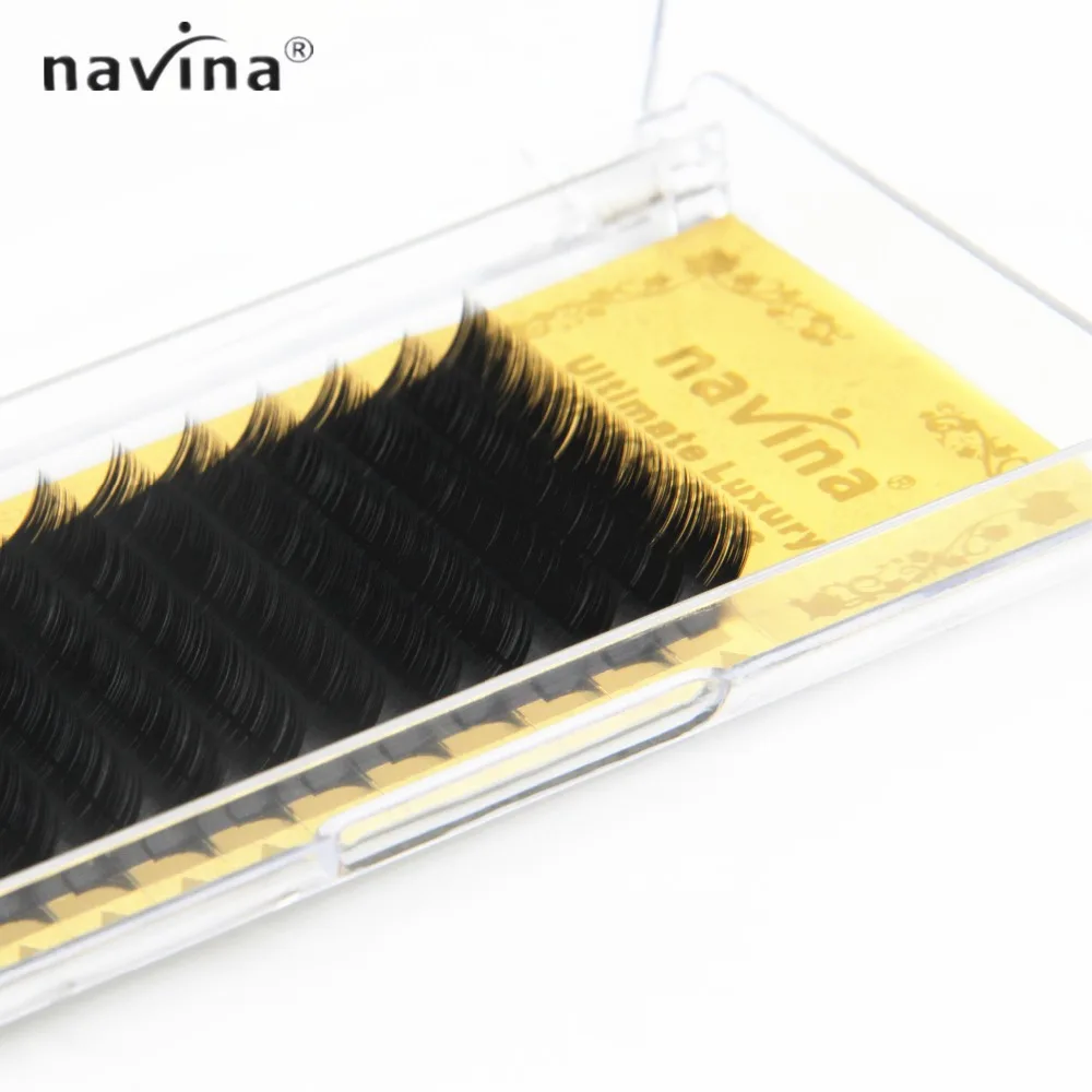 

Накладные ресницы Navina, 10 шт./лот, черные толстые ресницы для наращивания, накладные ресницы
