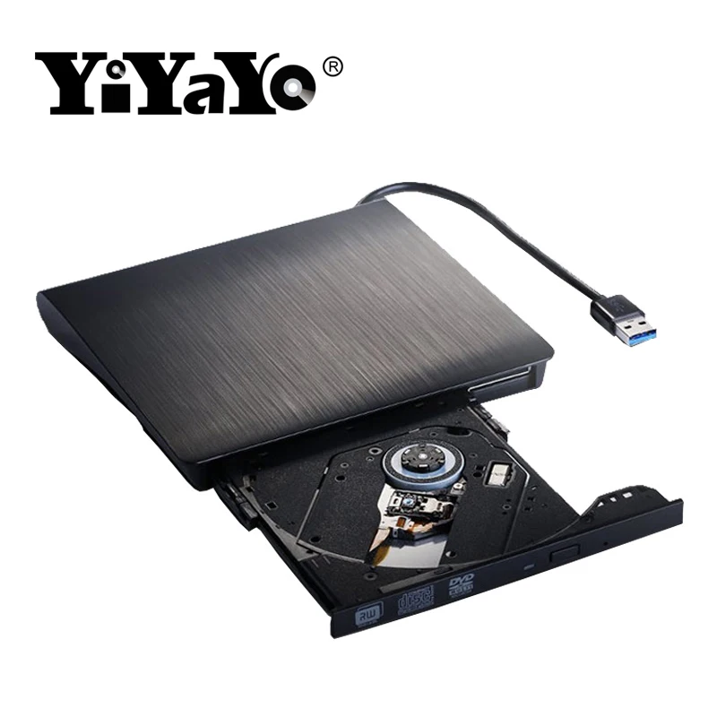 YiYaYo USB 3 0 внешний DVD/CD ROM привод горелка тонкий портативный драйвер CD/RW