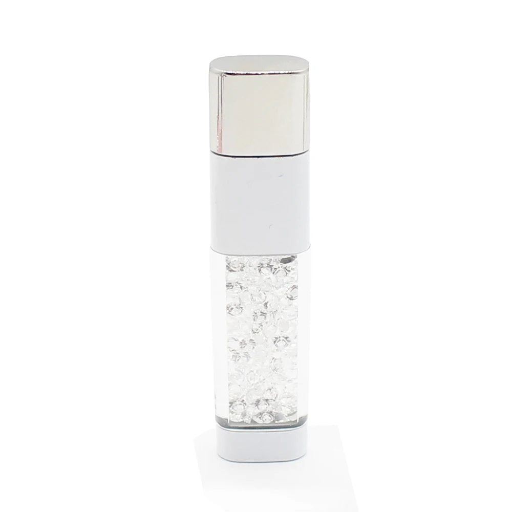 white diamond Модный Блестящий Кристалл флеш-диск USB 2,0 32 Гб разноцветные блёстки Pendrive 128M 4GB 8GB 16GB 32BGB 64GB карта памяти U диск - Цвет: white diamond
