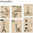 Вышивка крестиком статуя свободы с надписью Love cats, посылка 14ct 11ct, льняная ткань, хлопок, шелк, рукоделие