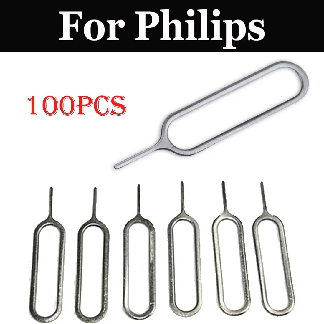 

100pcs Universal Sim Card Tray Pin Ejecting Removal Needle For Philips S326 S337 X818 X586 S318 S327 X588 Xenium S386 S395