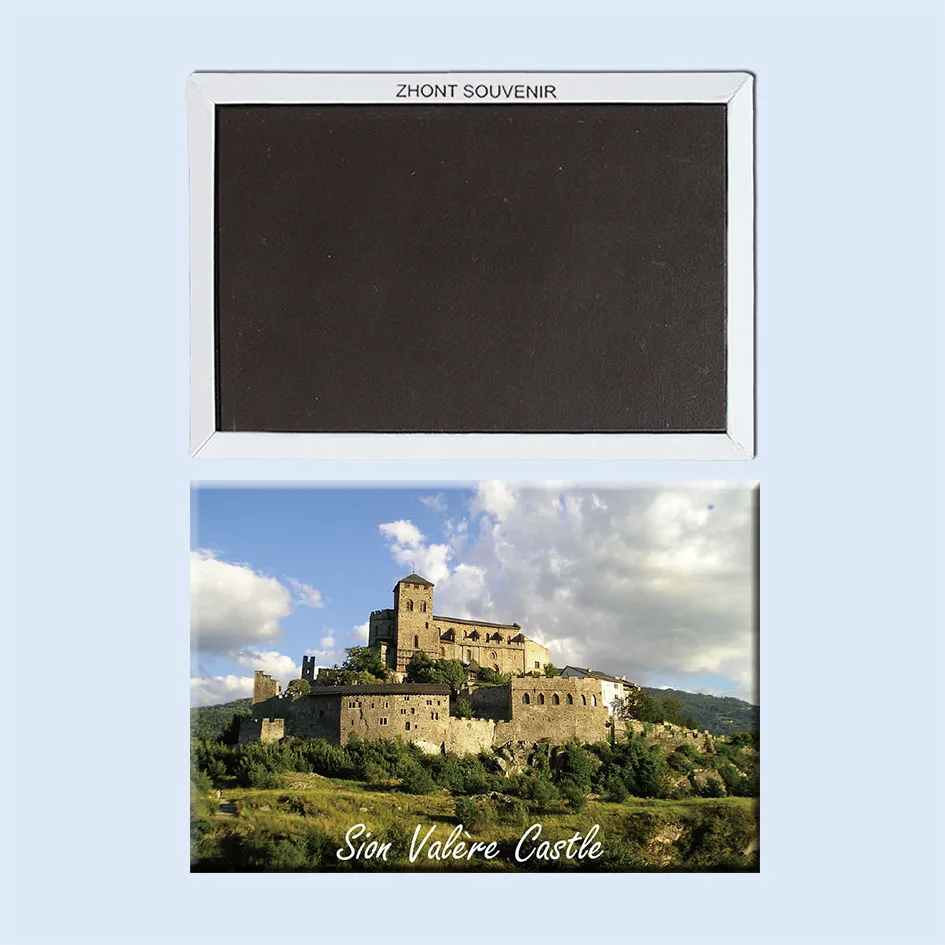 

Sion Valere Castle Beautiful scenery 22408 fine gifts Souvenirs of Worldwide Tourist; Home Furnishing decoration.Magnet.