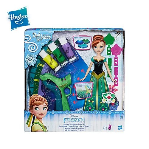 HSB-B6169 Hasbro Дисней Замороженные Анна и Эльза Замороженные дизайн юбка комплект 3D линии красота вращающаяся игрушка куклы Одежда Рождественские подарки для девочек - Цвет: HSB-B6169