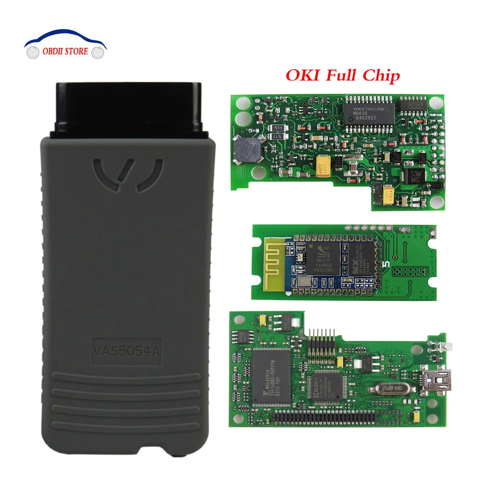 

Диагностический сканер Oki VAS 5054A ODIS V5.1.6, диагностический сканер OBD2, полный чип, VAS5054A VAS 5054 Bluetooth UDS OBD 2, инструмент для диагностики