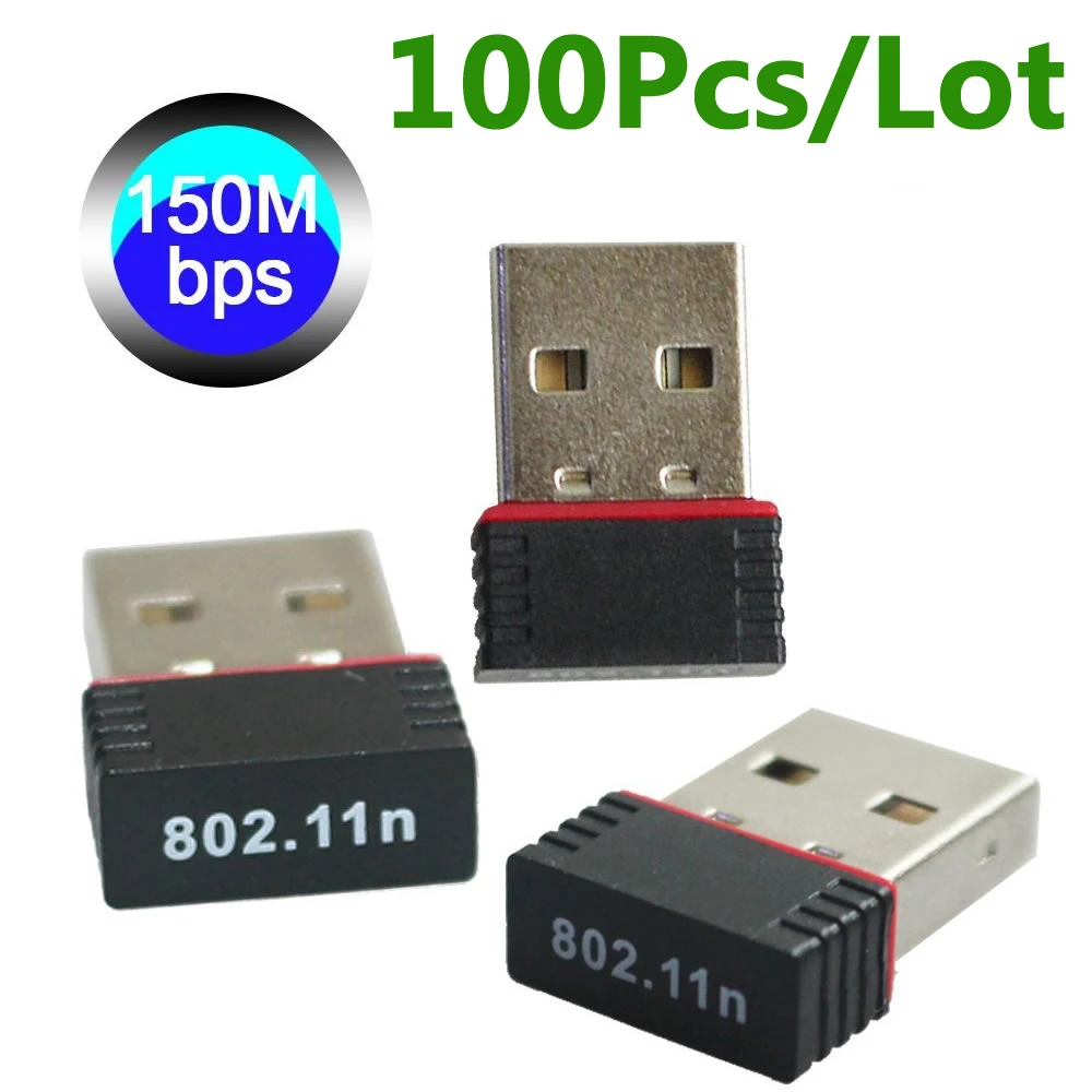 100 шт./лот Ralink RT5370 802.11n 150 Мбит Мини usb-адаптер Wi-Fi PC Беспроводной USB адаптер для
