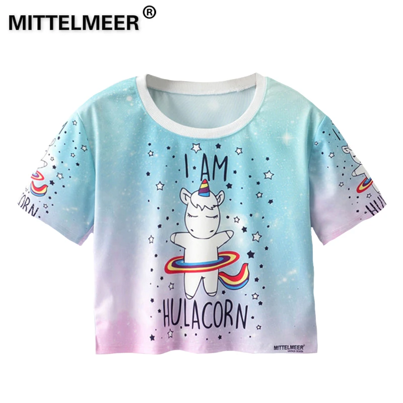 MITTELMEER/Летняя футболка kawaii для девочек студентов женщин Harajuku с коротким рукавом