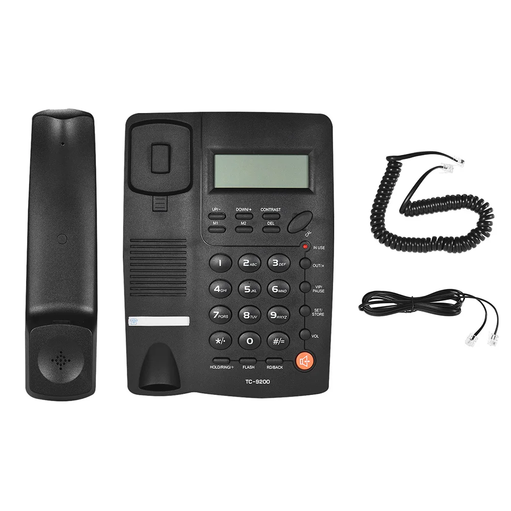 Telefon Настольный телефон Telefone Телефон проводной стационарный ЖК дисплей