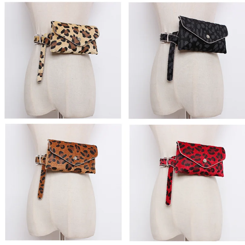 ESHINEDER Women Leopard Bag Fashion Waist Packs Vintage Fanny Pack Belt Fit For Iphone Plus Bolosa | Багаж и сумки