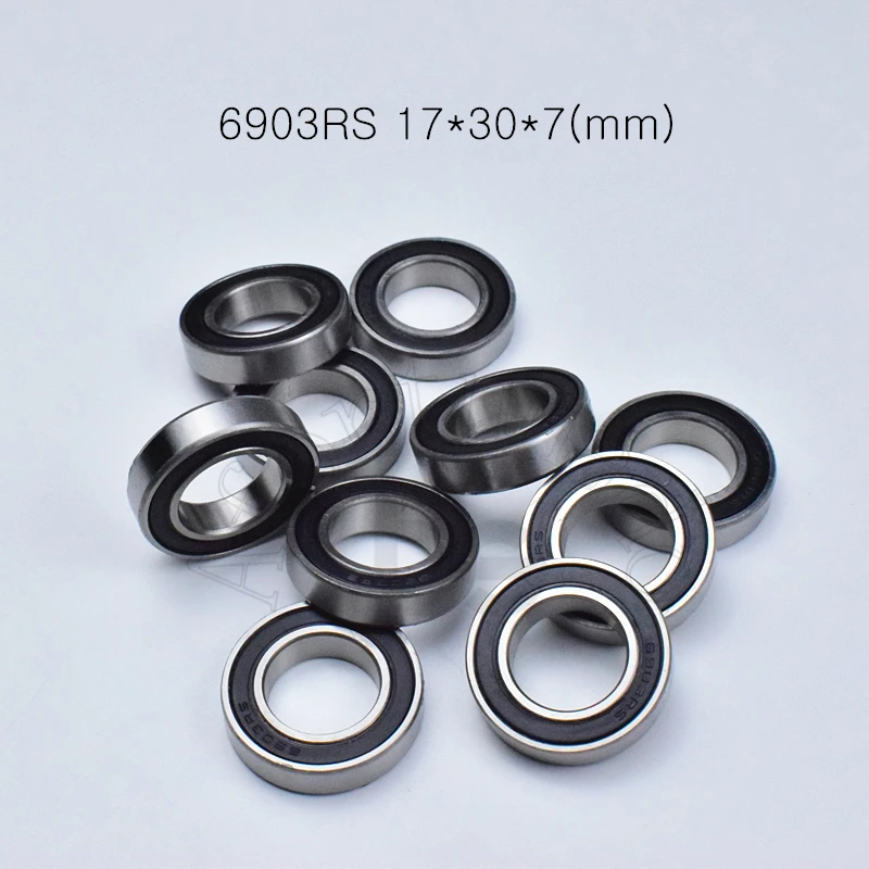 Подшипник из хромированной стали 6903RS 17*30*7 (мм) 10 шт. подшипник ABEC 5 6903 резиновой
