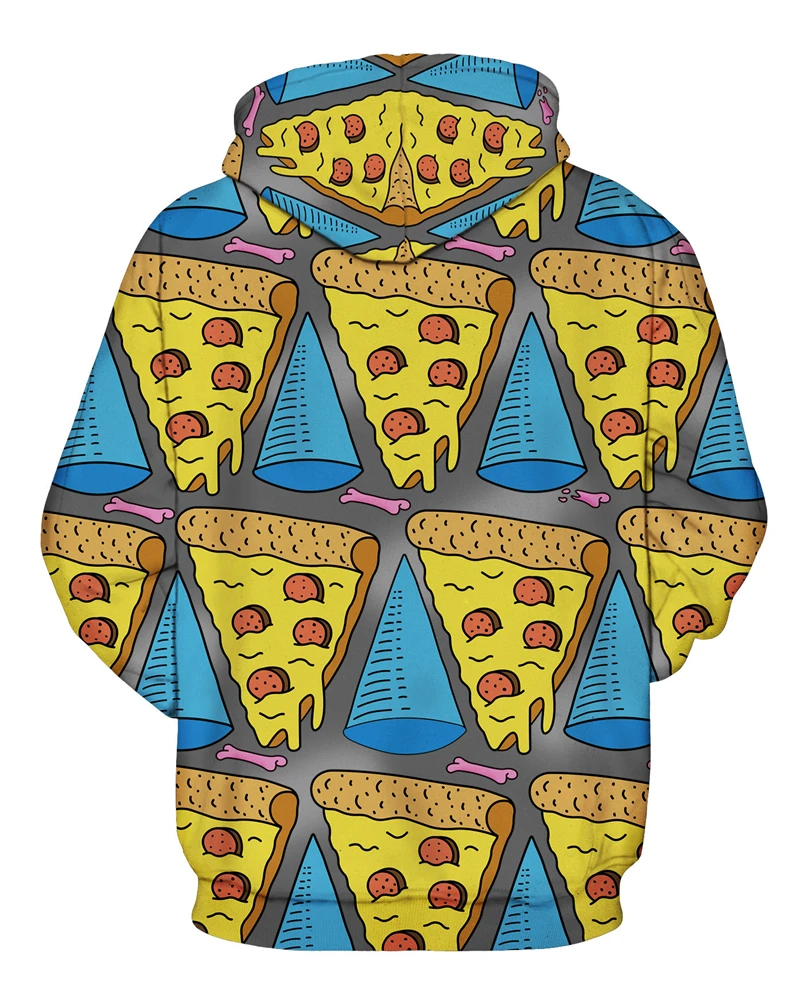 Fashion Men Women Hoodies Alien Pizza 3D Printing Harajuku Autumn Couple Models Funny Hooded Sweatshirt Dropship | Женская одежда