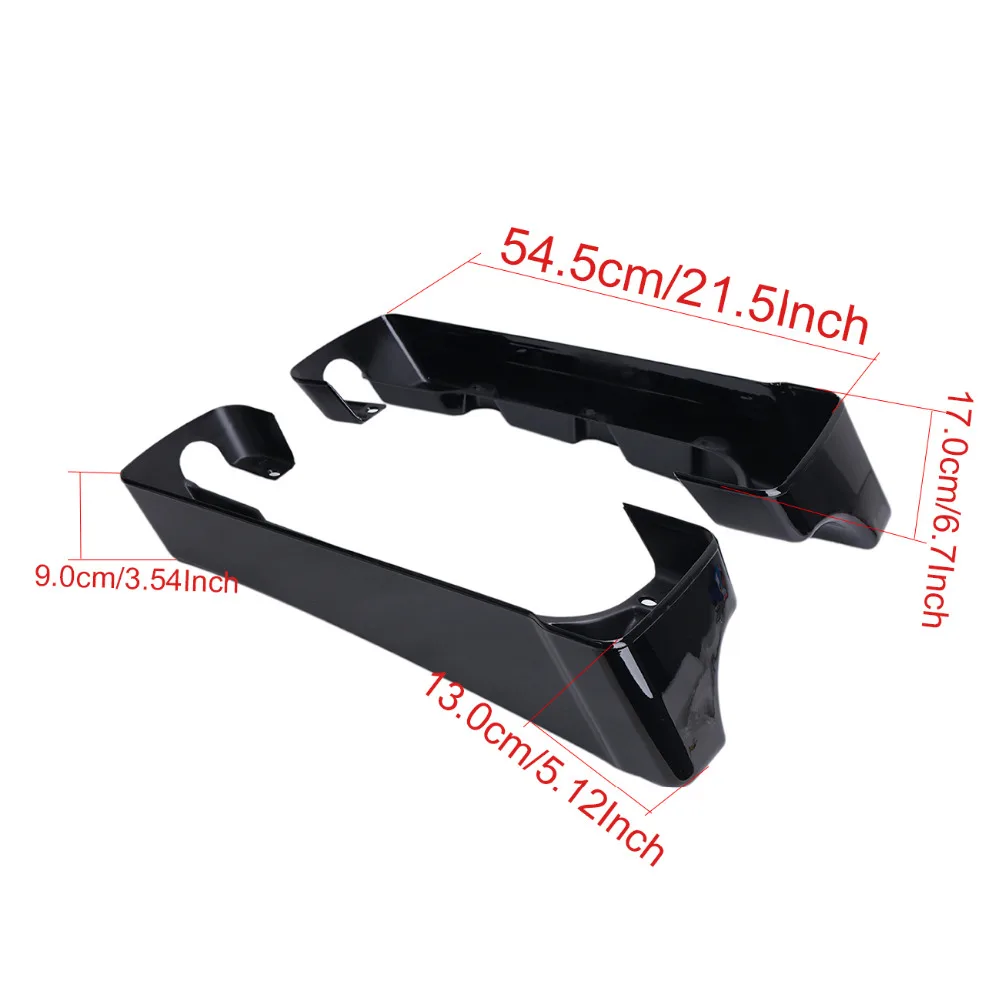 WISENGEAR черный 4 &quotдвойной Cut жесткий растягивается седельная сумка расширения для