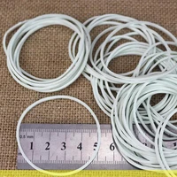 500pcspack 50mm white color rubber band strong elastic band stationery school office home supply rubber tie