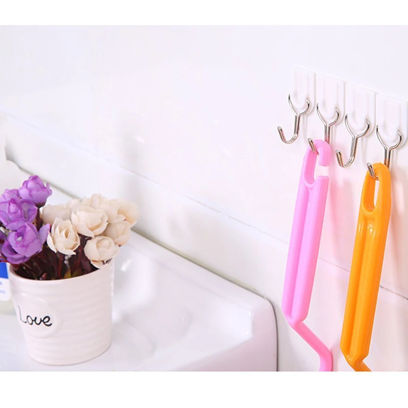 6 шт. настенные крючки для полотенец на клейкой основе|hook kitchen|towel hangerstick hook |