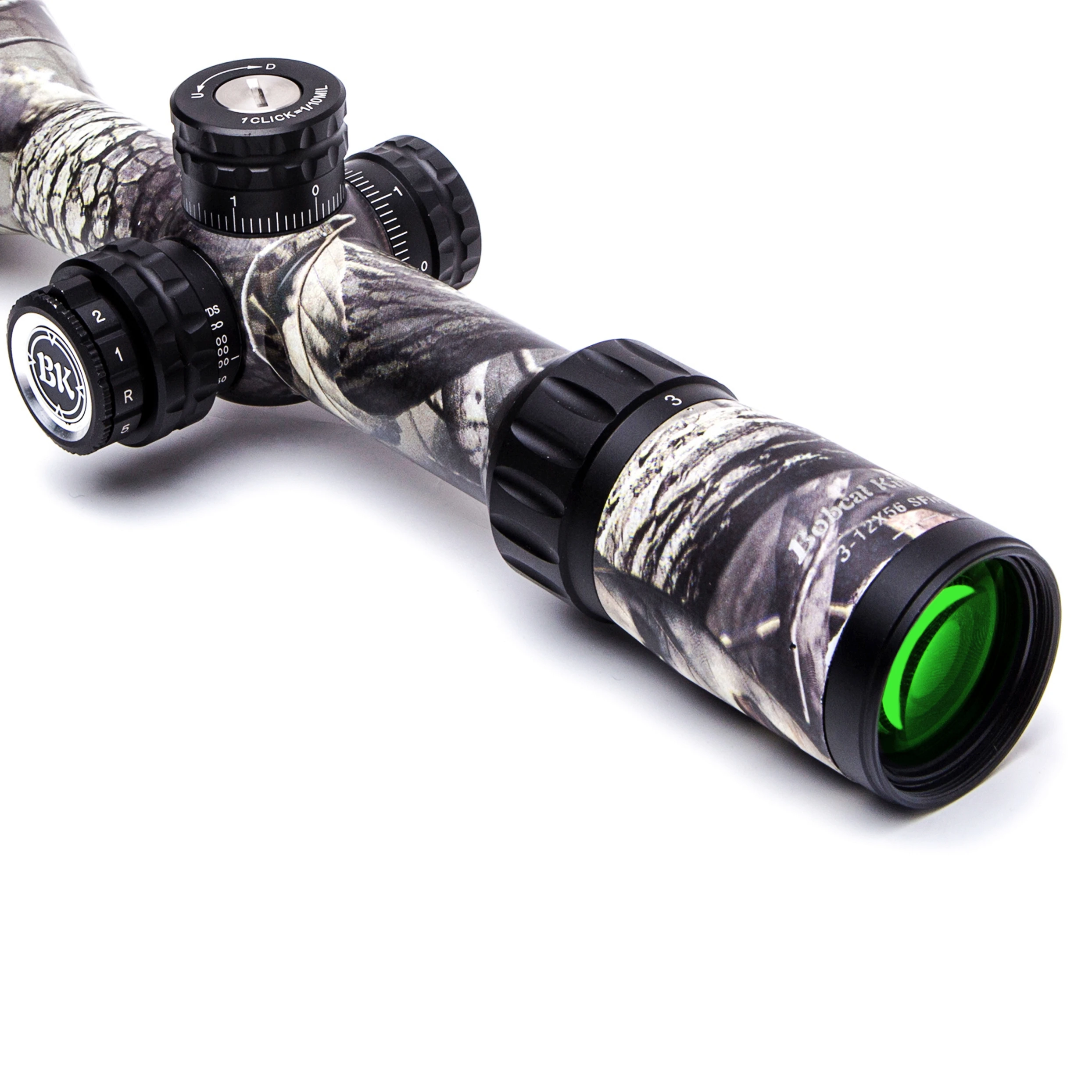 Bobcat King Optics BK 3-12X56SFIR riflescope camouflage appearance tactical optical sight sniper hunting air gun rifle aiming