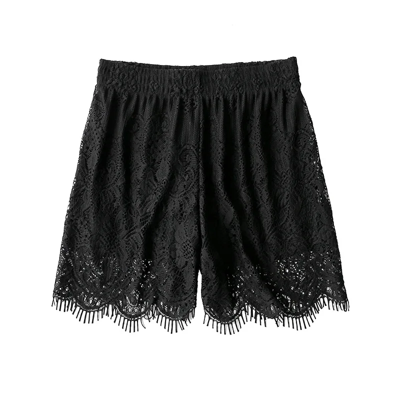 New Eyelash Lace Women Short Pants Underpants Safety Summer Sexy Underwear Shorts Boxer Brief Nylon Shorty | Женская одежда