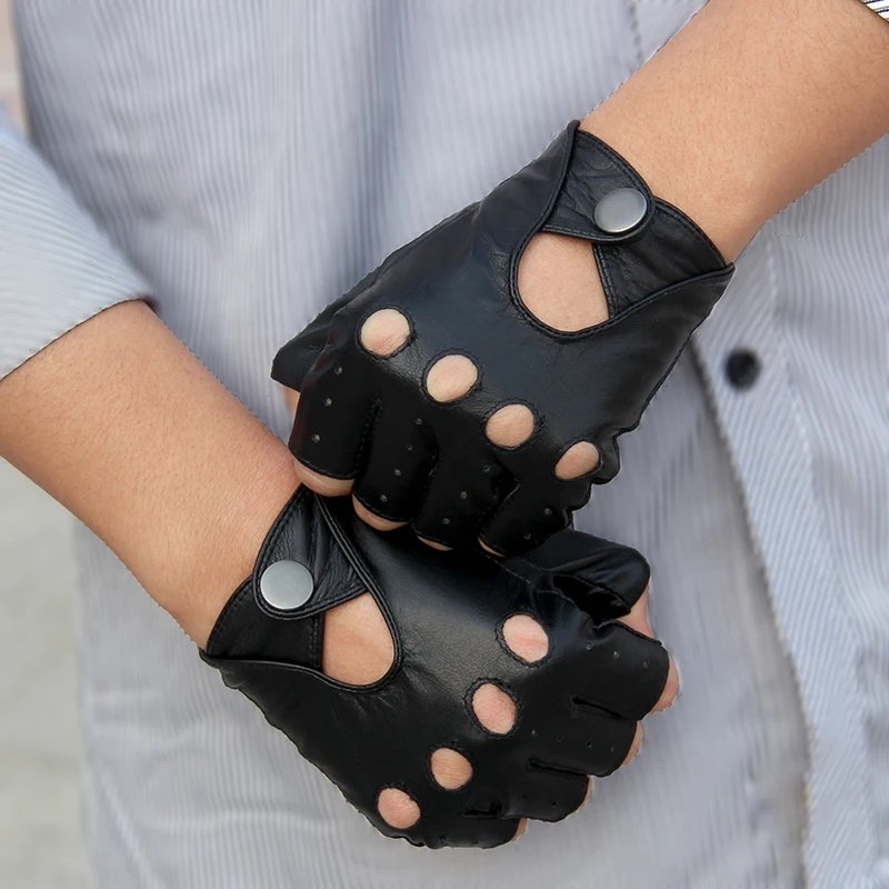 Женские и мужские модные мотоциклетные перчатки из натуральной кожи женские