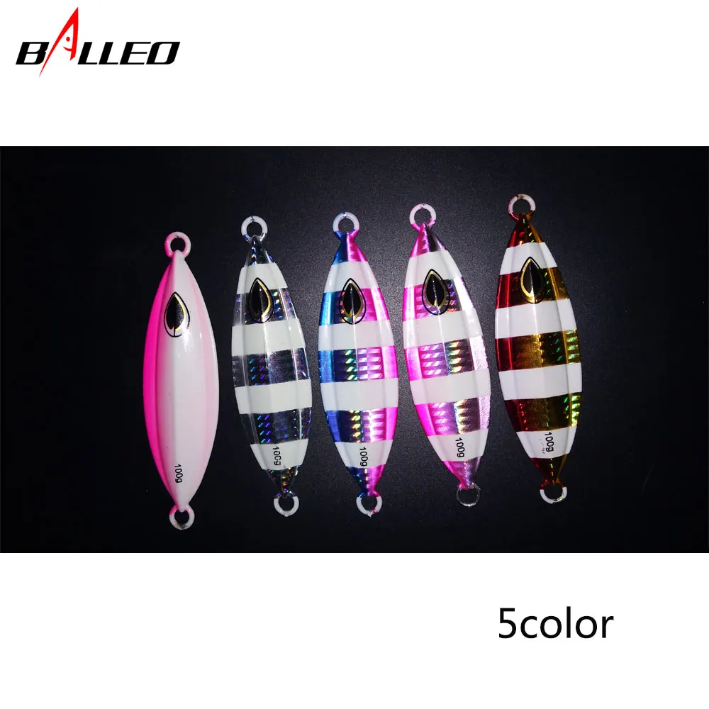 Balleo 1 шт/40 г 60 80 100 120g 150g 180g 200g световой ведущая рыбу глубоководных металла