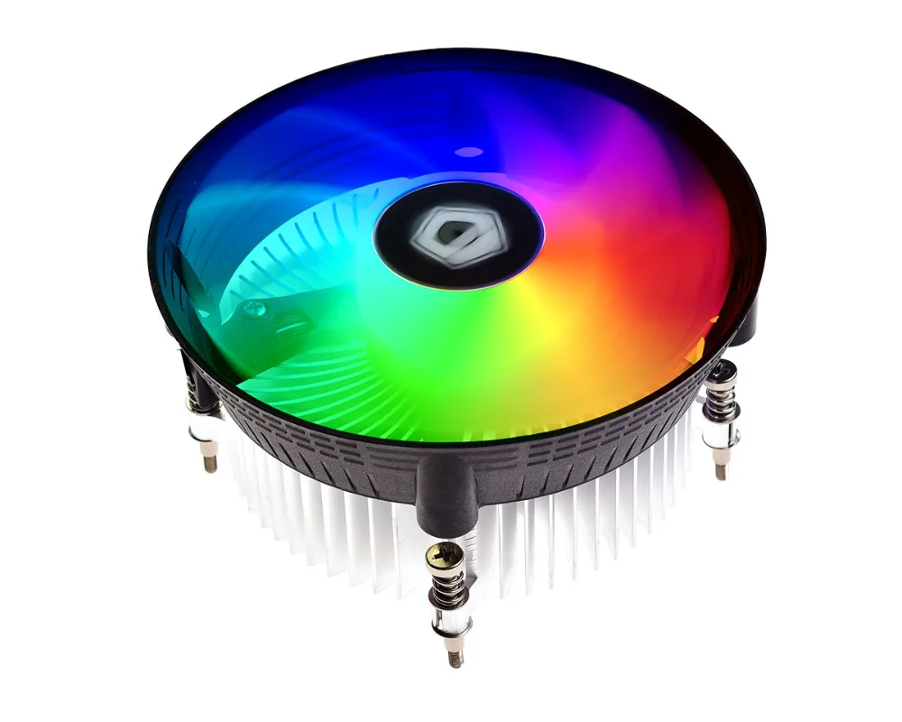ID-COOLING DK-03i Rainbow RGB светодиодный светильник, 120 мм большой воздушный поток PWM вентилятор и алюминиевый радиатор, для Intel 100 Вт кулер для процессора